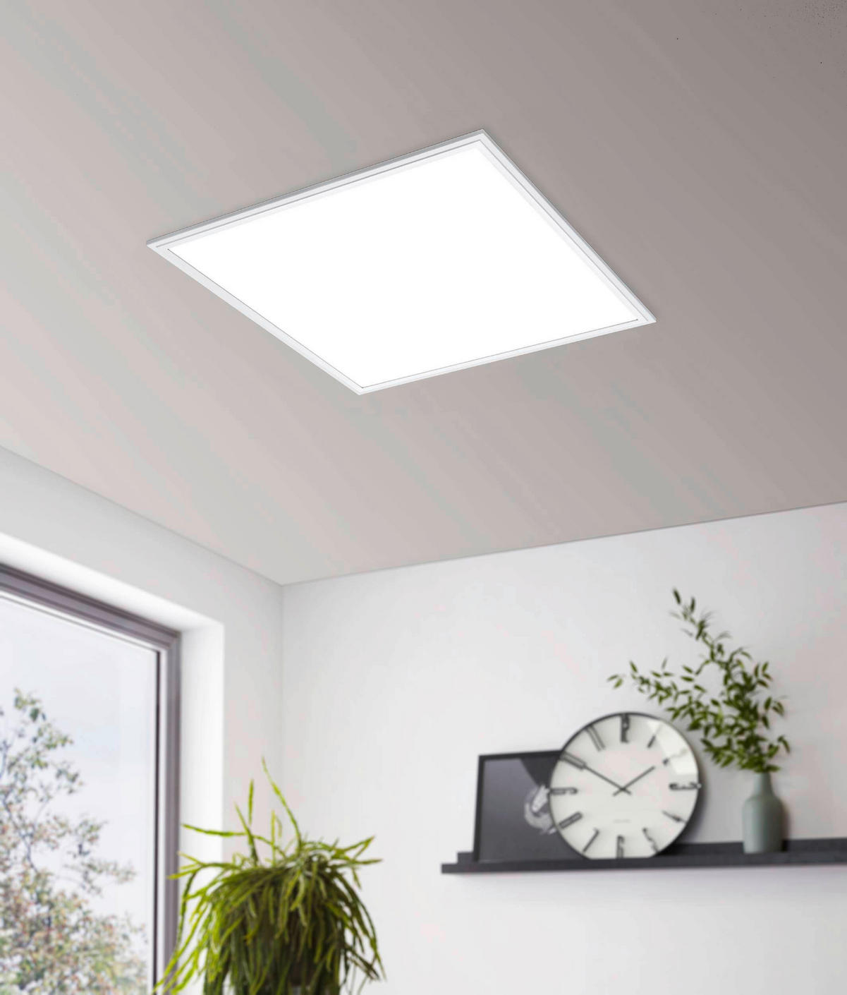 LED-PANEEL 60/60/5 cm  - Weiß, KONVENTIONELL, Kunststoff/Metall (60/60/5cm) - Eglo