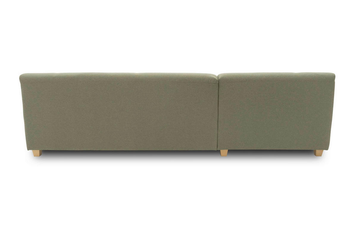 ECKSCHLAFSOFA  TINOS Grün Webstoff  - Beige/Grün, Basics, Textil (273/157cm) - MID.YOU