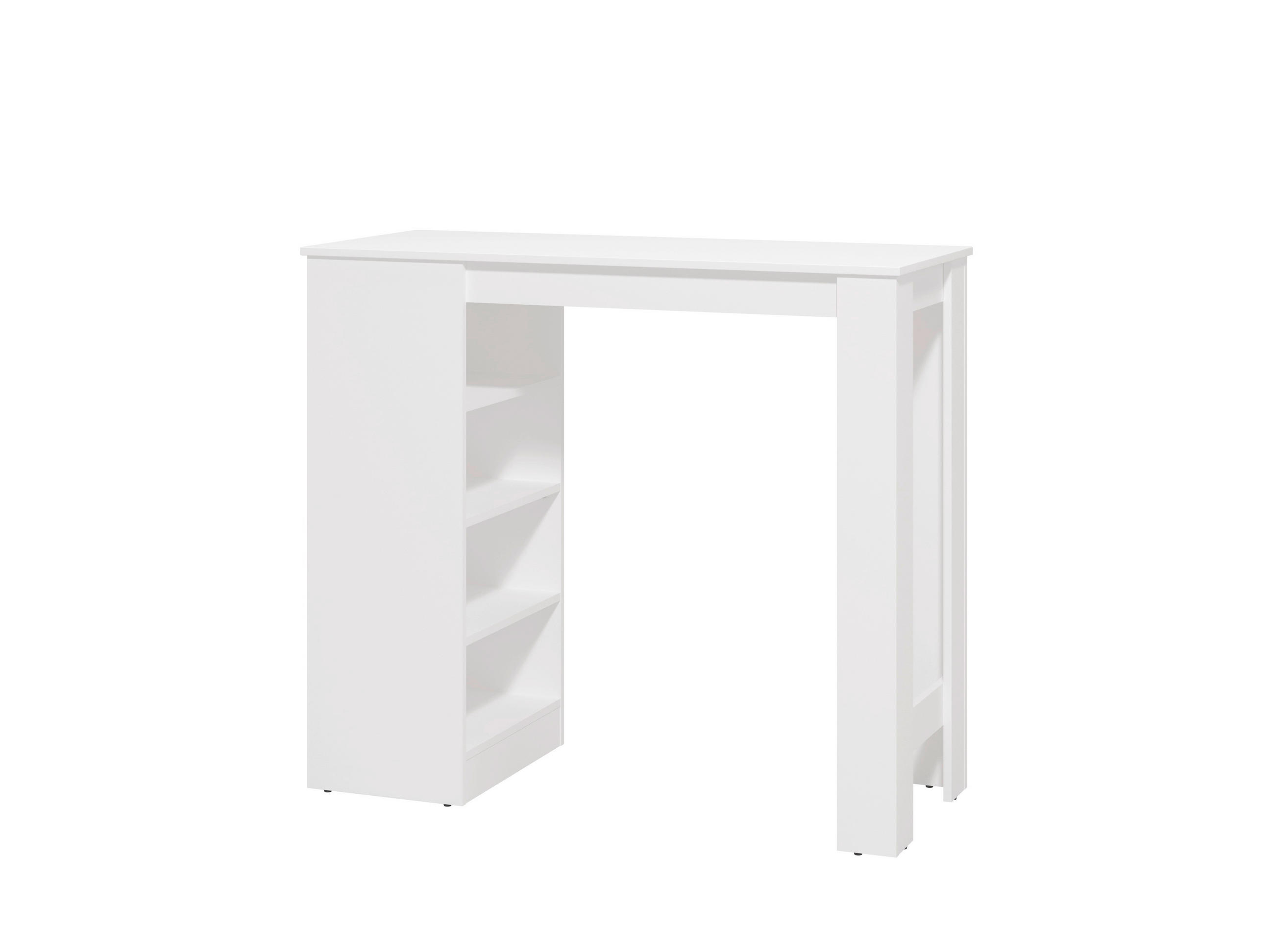 BÁRASZTAL  - fehér, Basics, faalapú anyag (120/105/50cm) - Xora