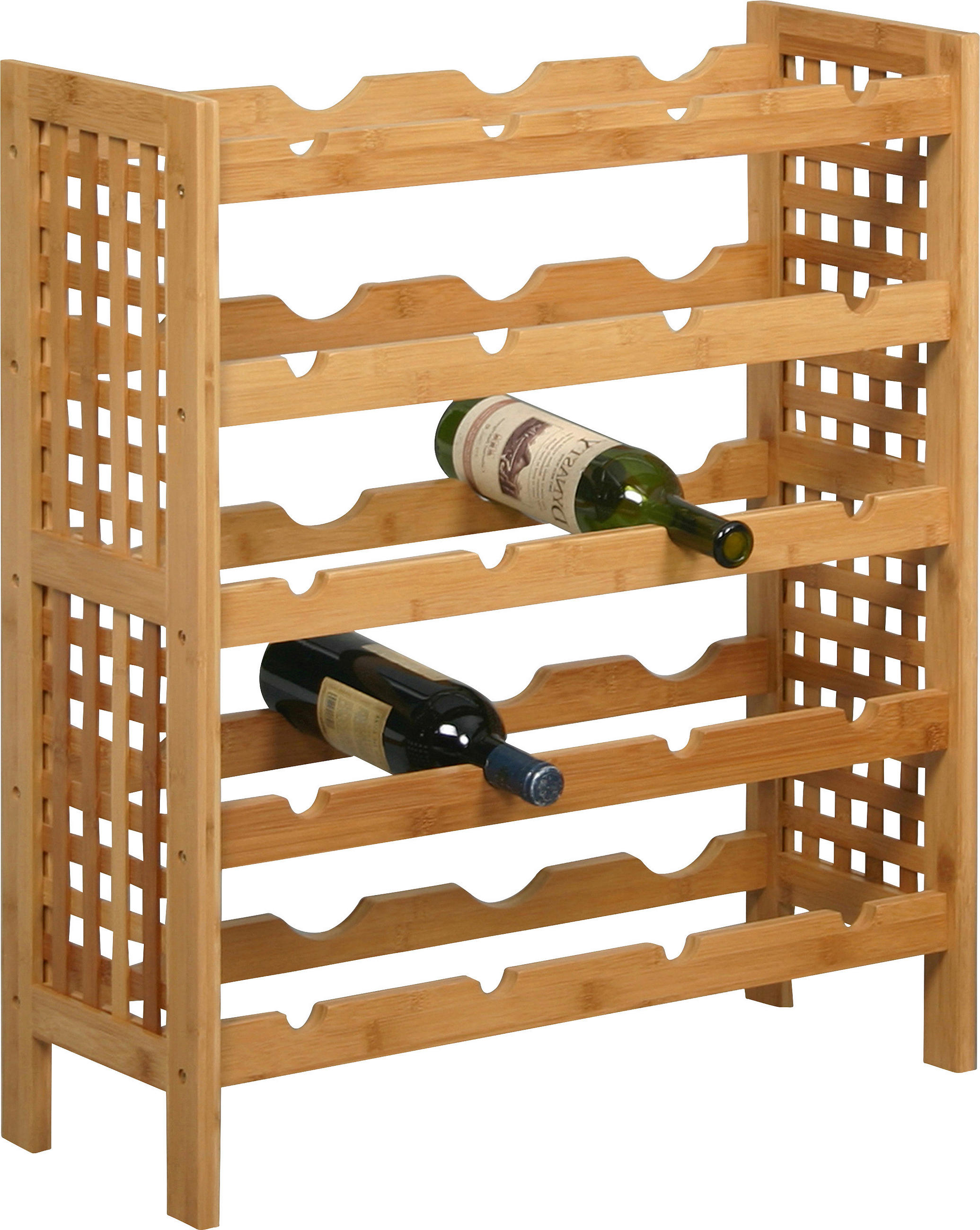 Weinregal Bambus Natur 20 Flaschen BxH: 63x73 cm