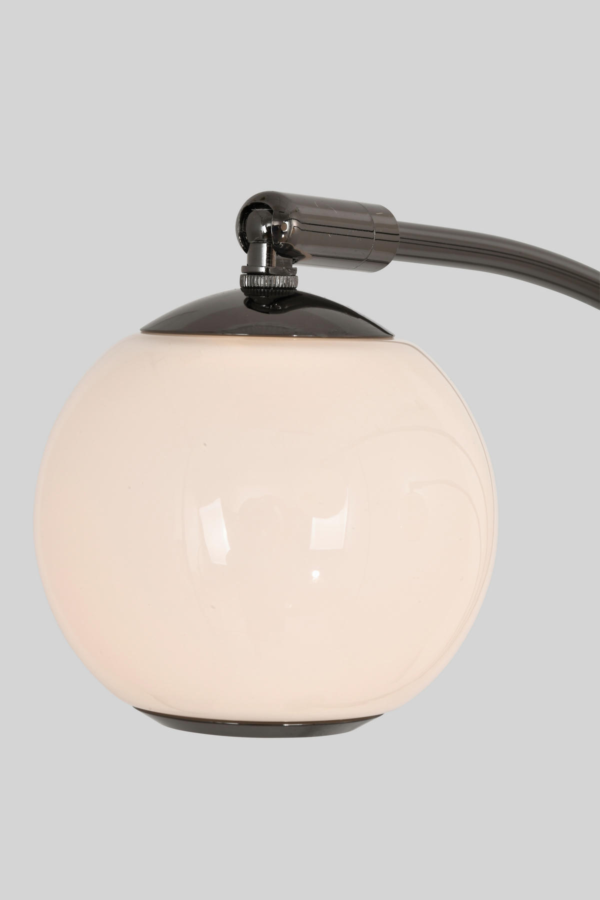 LED-STEHLEUCHTE Biarritz 87,5/162,5/52 cm  - Schwarzchrom, Design, Glas/Kunststoff (87,5/162,5/52cm)