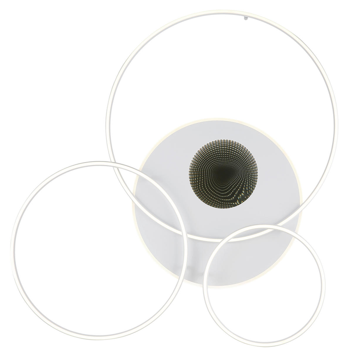 LED-DECKENLEUCHTE 126,4/105,3/13 cm   - Weiß, Design, Kunststoff/Metall (126,4/105,3/13cm) - Globo