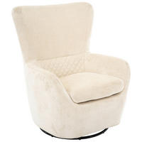 SESSEL in Chenille Schwarz, Weiß  - Schwarz/Weiß, Design, Textil/Metall (81/100/86cm) - Carryhome