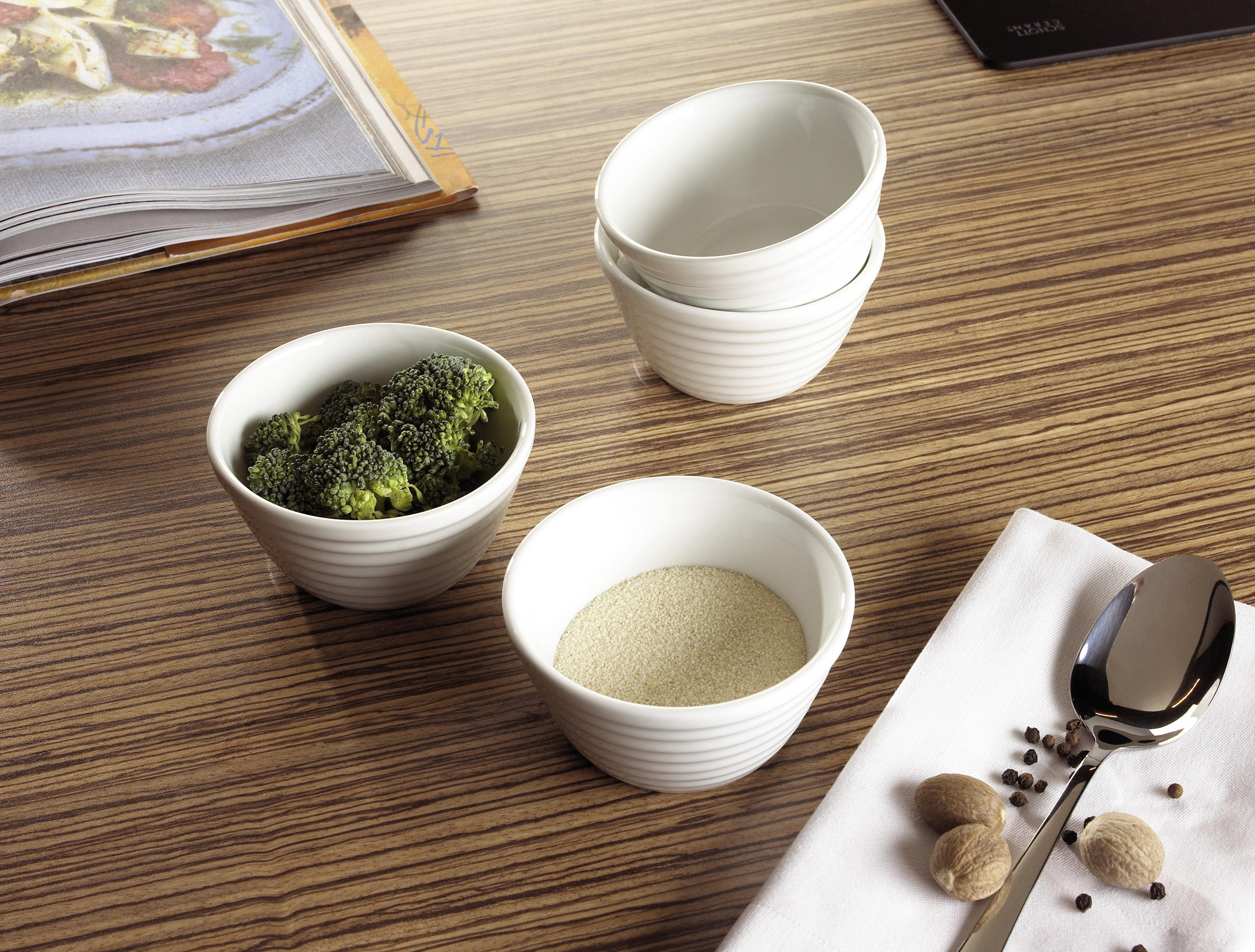 SET DE BOLS 4 pcs 9,5 cm  - Weiss, Basics, Keramik (9,5cm) - Homeware Profession.
