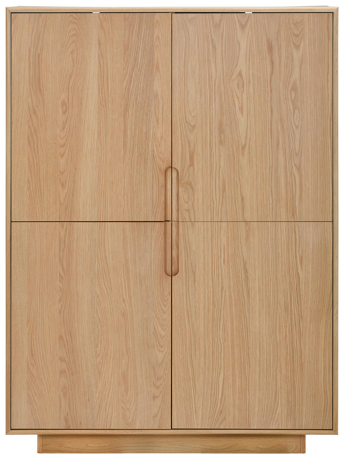 Comodă Înaltă 110/150/40 cm  - culoare lemn stejar/culoare natur, Design, lemn/material pe bază de lemn (110/150/40cm) - Livetastic