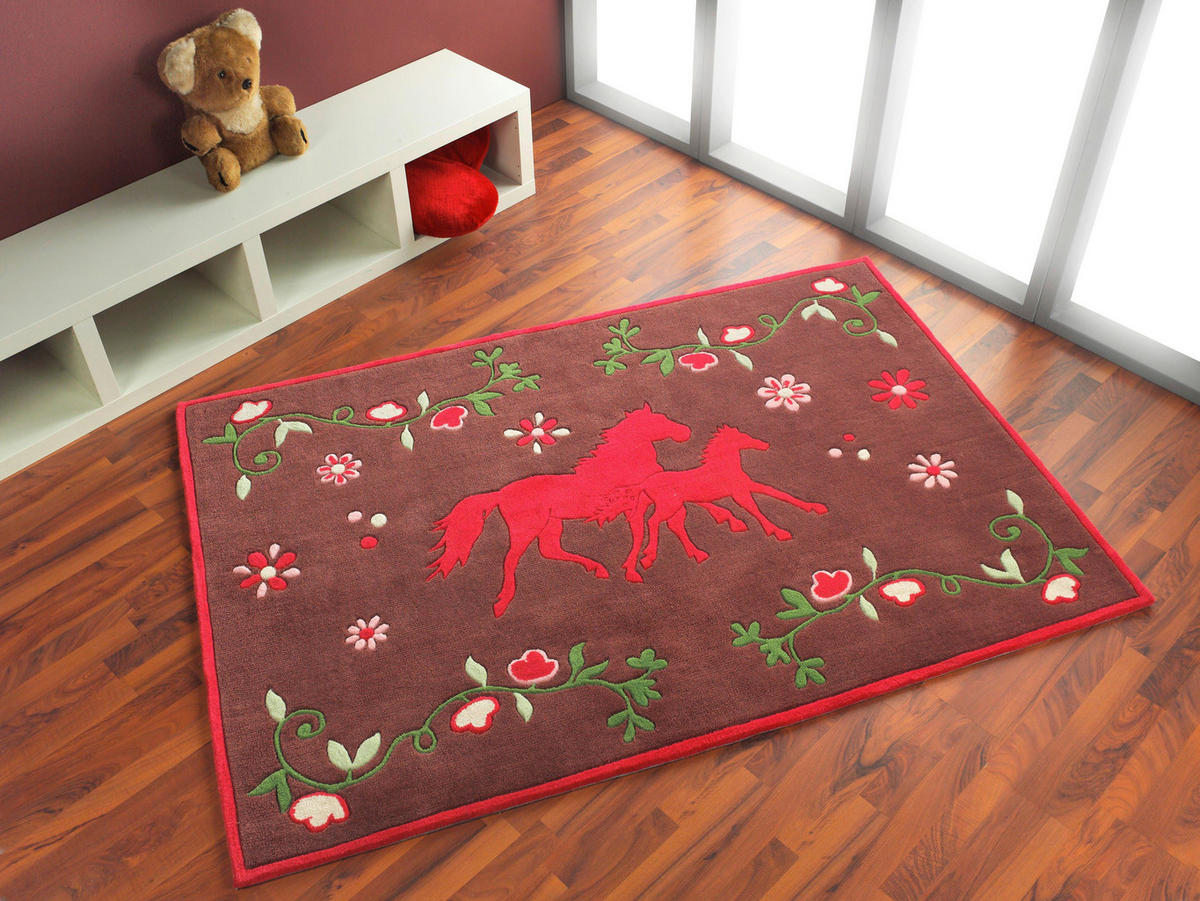 KINDERTEPPICH 130/190 cm PF103  - Pink/Braun, Trend, Naturmaterialien/Textil (130/190cm)