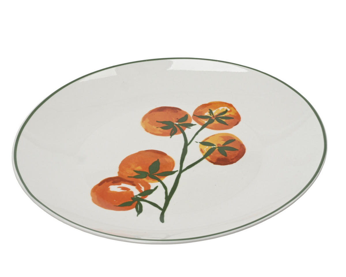 Farfurie Pentru Mic Dejun  - alb/roșu, Basics, ceramică (20,2/2,3cm)