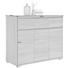 KOMODA, hrast sonoma - aluminij/hrast sonoma, Design, leseni material (120/103/48cm) - Carryhome KOMODA, hrast sonoma - aluminij/hrast sonoma, Design, leseni material (120/103/48cm) - Carryhome
