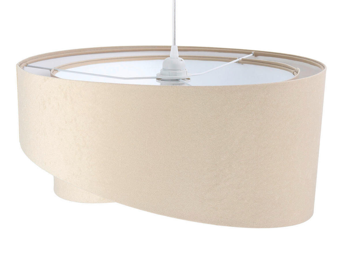 HÄNGELEUCHTE Galaxy 50/93 cm   - Beige/Weiß, Design, Kunststoff/Textil (50/93cm)