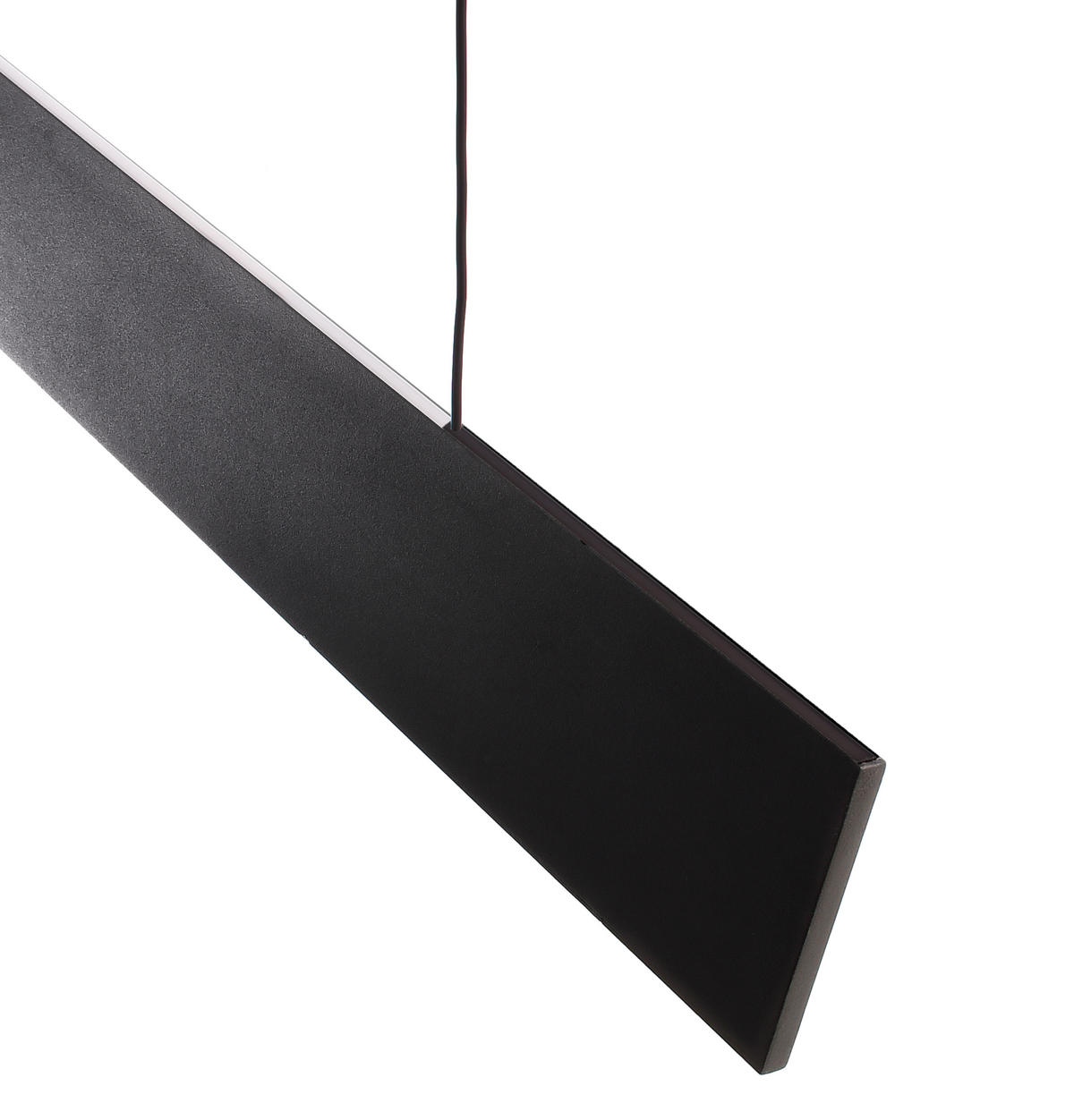 LED-PENDELLEUCHTE Apollon 146/0,8/8 cm   - Schwarz, Design, Metall (146/0,8/8cm)