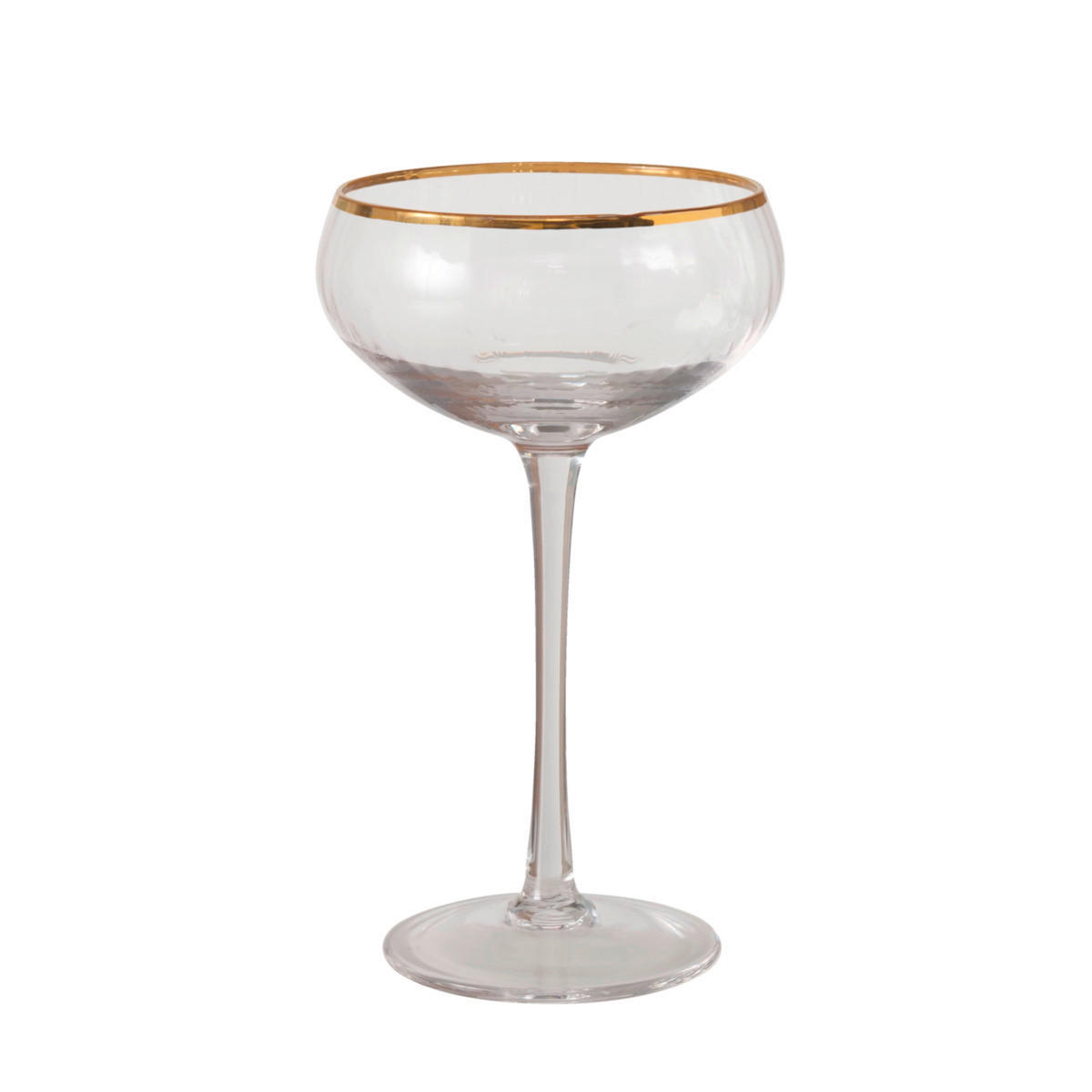 SKLENICE NA SEKT - barvy zlata, Design, sklo (10/17cm)