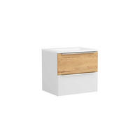 WASCHTISCHKOMBI  - Wildeiche/Edelstahlfarben, Trend, Holzwerkstoff/Stein (60/54/47cm) - Held