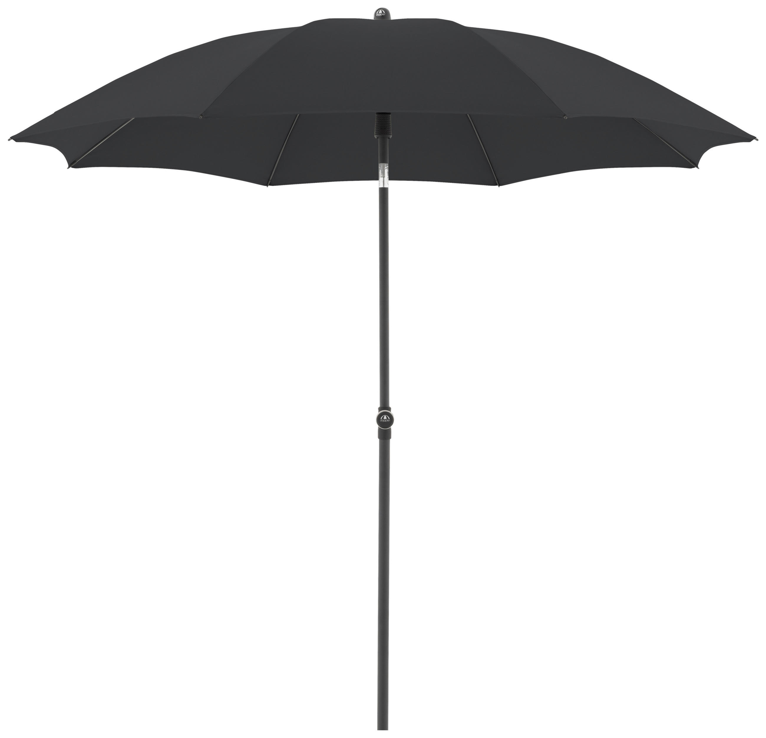 SONNENSCHIRM 210 cm Anthrazit  - Anthrazit/Schwarz, Design, Textil/Metall (210/210cm) - Doppler