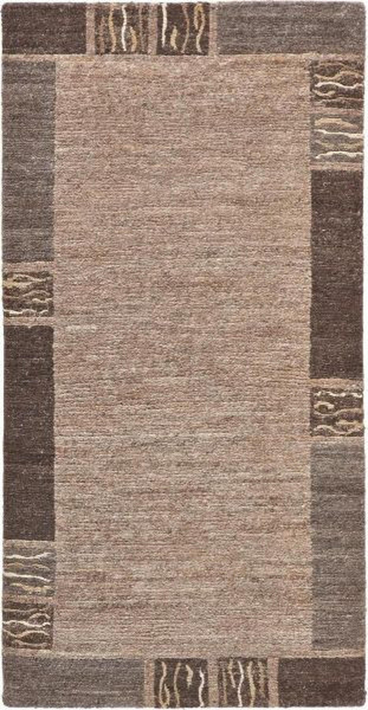 WOLLTEPPICH 70/140 cm Natura Silk Greny Braun, Naturfarben  - Braun/Naturfarben, KONVENTIONELL, Textil (70/140cm) - Cazaris