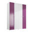 DREHTÜRENSCHRANK in Lila, Weiß - Lila/Alufarben, Design, Holzwerkstoff/Kunststoff (159/214/53cm) - Carryhome DREHTÜRENSCHRANK in Lila, Weiß - Lila/Alufarben, Design, Holzwerkstoff/Kunststoff (159/214/53cm) - Carryhome