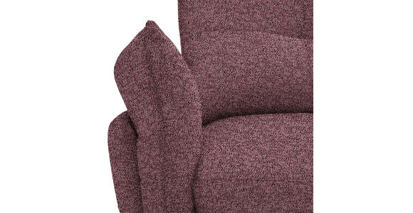 ECKSOFA Altrosa Bouclé  - Schwarz/Altrosa, Design, Textil/Metall (250/220cm) - Xora