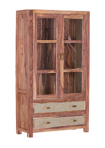 Vitrine Sheesham Massiv Naturfarben Online Kaufen Xxxlutz