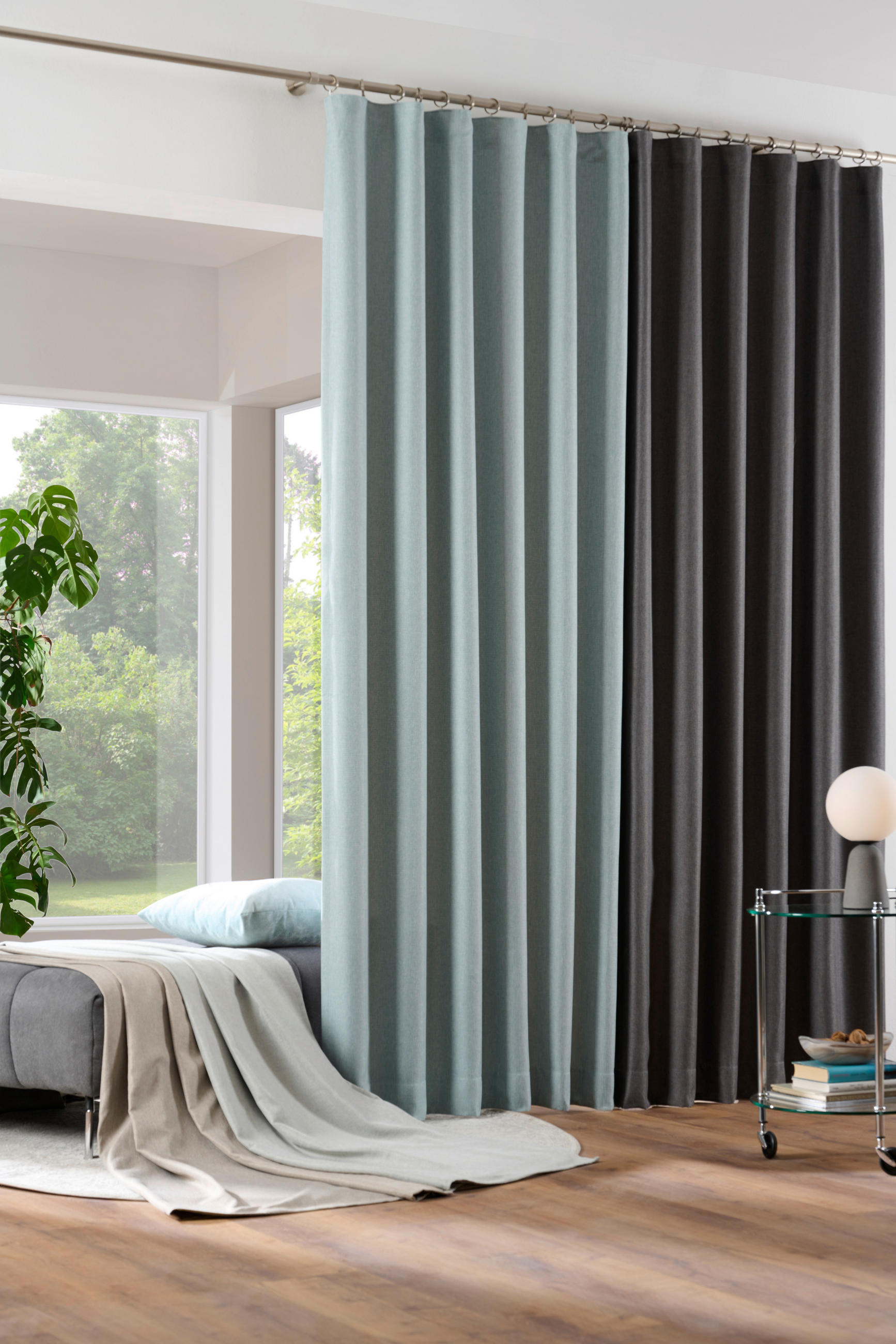 DEKORAČNÁ LÁTKA, nepriehľadné, 140 cm - jadeitovozelená, Konventionell, textil (140cm) - Esposa