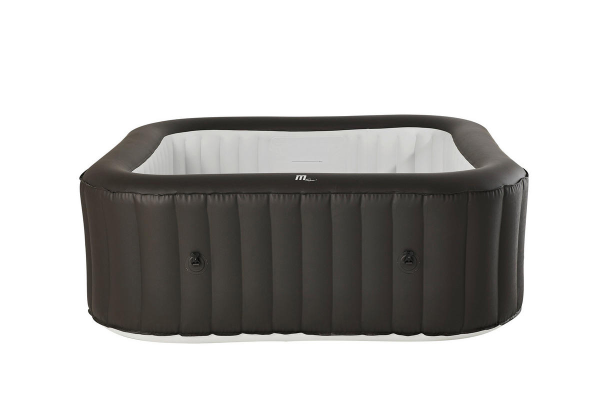 WHIRLPOOL MSPA URBAN VITO 185/185/68 cm  - Grau, KONVENTIONELL, Leder/Kunststoff (185/185/68cm)