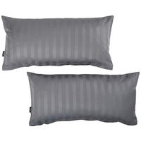 KISSENHÜLLEN-SET Dobby 40/80 cm  - Anthrazit, KONVENTIONELL, Textil (40/80cm) - Novel