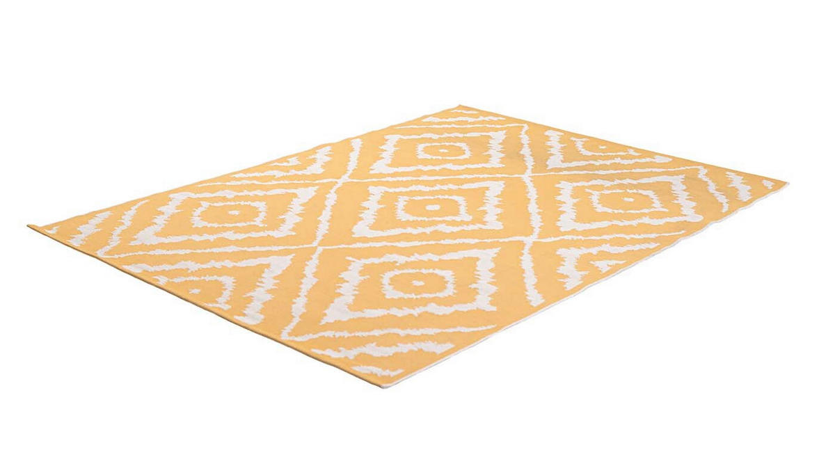HANDWEBTEPPICH 160/230 cm Gelb  - Gelb, Design, Kunststoff/Textil (160/230cm) - Tom Tailor