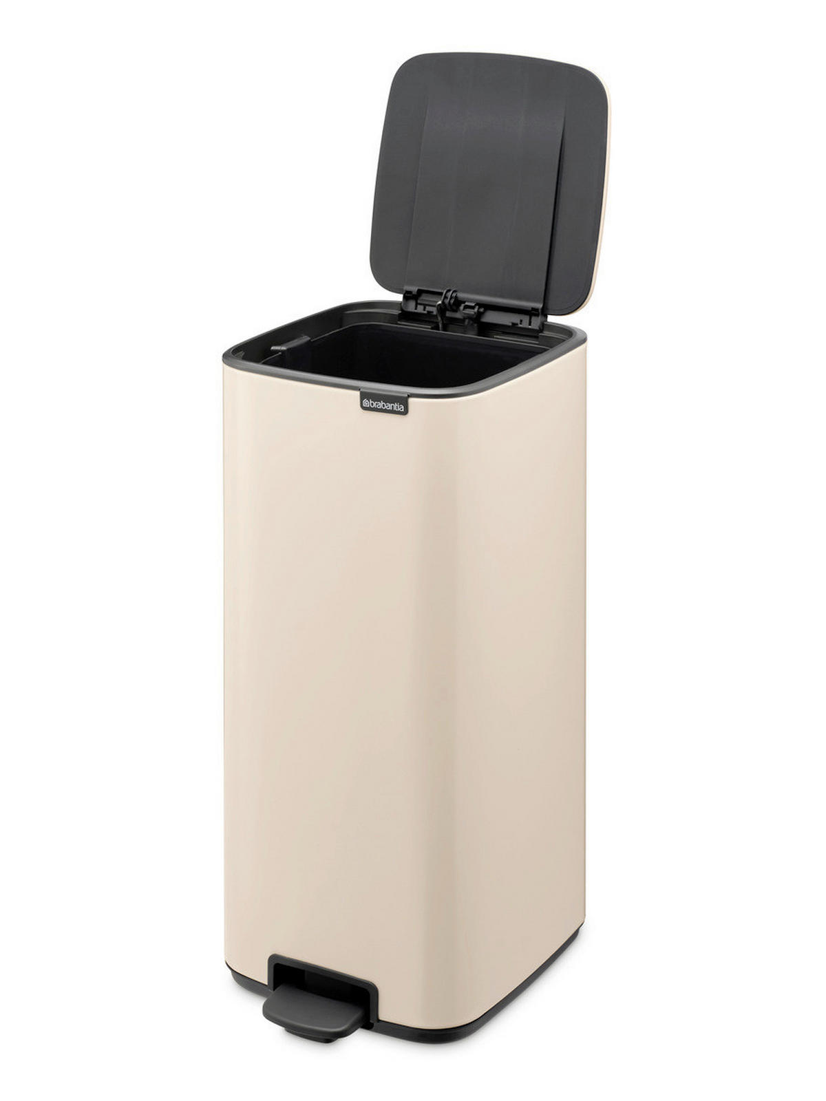 KOŠ S NOŽNOM PAPUČICOM  30 l  New Icon  - bež/antracit, Design, metal/plastika (28,8/64,7/35,8cm) - Brabantia