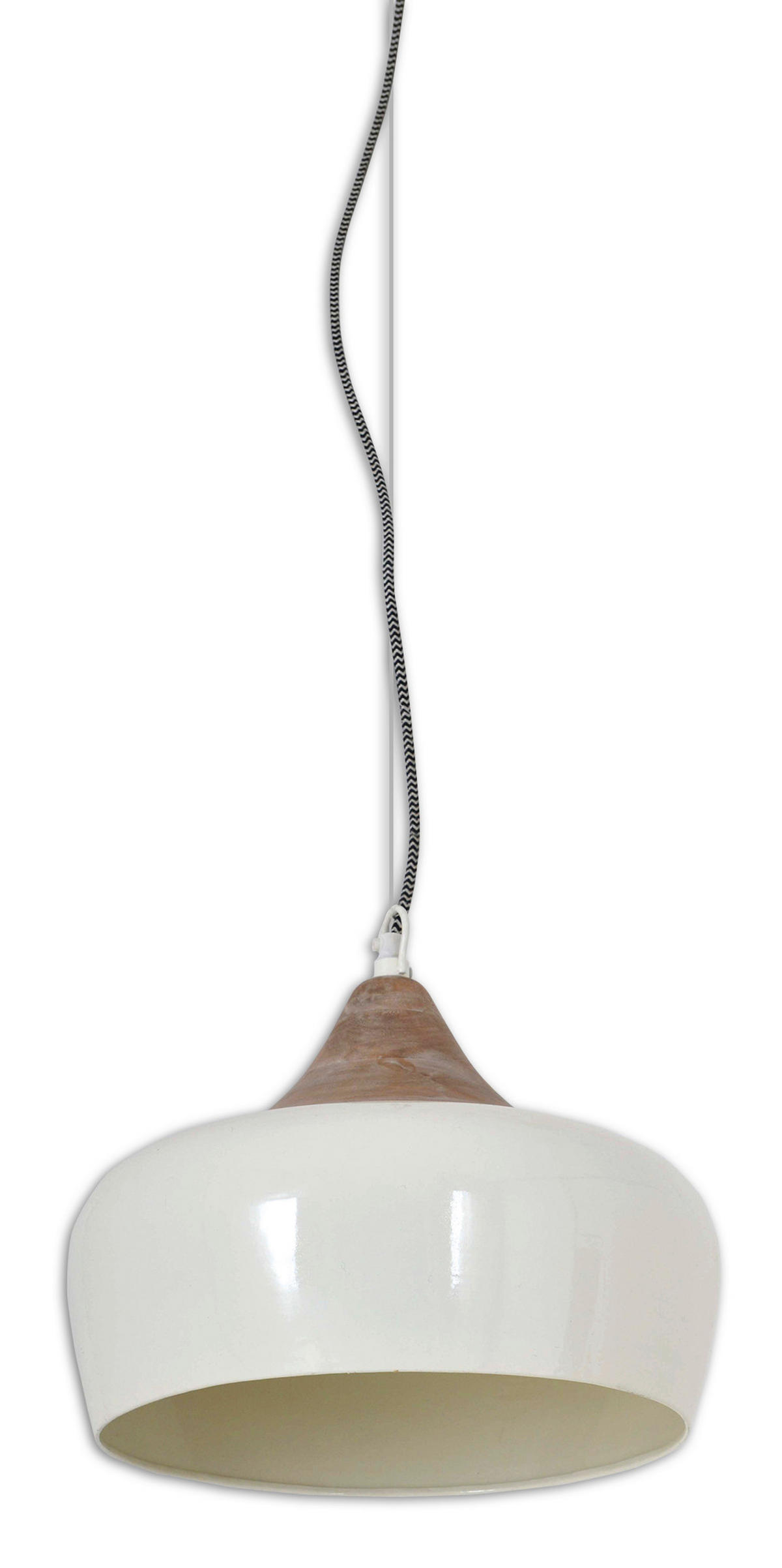 HÄNGELEUCHTE 30/34 cm  - Weiß, KONVENTIONELL, Holzwerkstoff/Metall (30/34cm) - Näve
