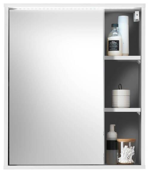 SPIEGELSCHRANK 60/70/20 cm  - Weiß, MODERN, Glas/Holzwerkstoff (60/70/20cm) - MID.YOU