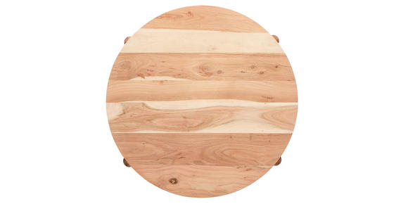 COUCHTISCH Akazie massiv, Sperrholz 80/80/40 cm rund Akaziefarben  - Akaziefarben, LIFESTYLE, Holz (80/80/40cm) - Landscape