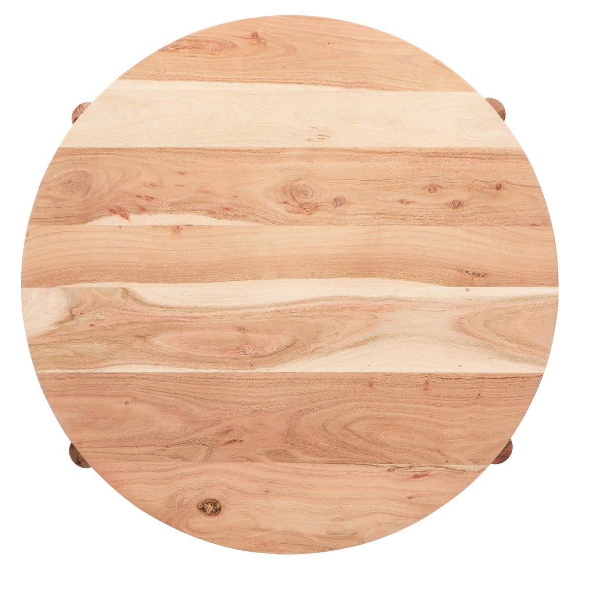 COUCHTISCH Akazie massiv, Sperrholz 80/80/40 cm rund Akaziefarben  - Akaziefarben, LIFESTYLE, Holz (80/80/40cm) - Landscape
