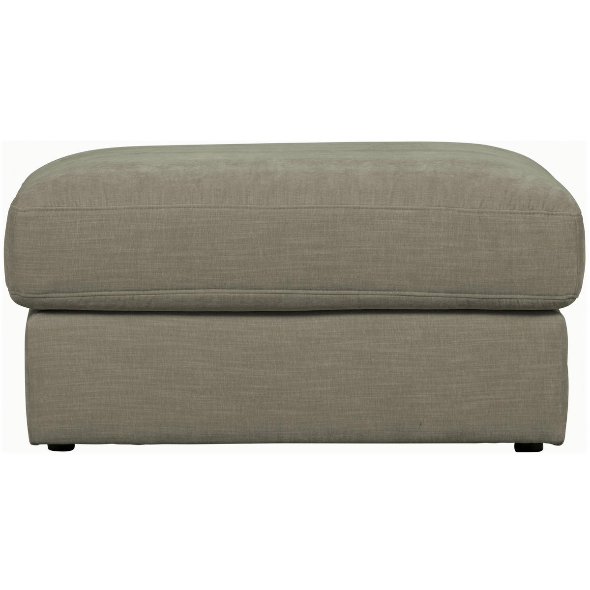 HOCKER in Textil Grau  - Schwarz/Grau, Design, Kunststoff/Textil (90/43/98cm) - Livetastic