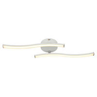 STROPNA LED-SVETILKA  TYLER /910 lm/3000 K/230 V/ - bela/opal, Basics, umetna masa (51,5/10/7,2cm)