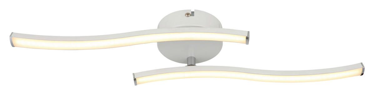 STROPNA LED-SVETILKA  TYLER /910 lm/3000 K/230 V/ - bela/opal, Basics, umetna masa (51,5/10/7,2cm)