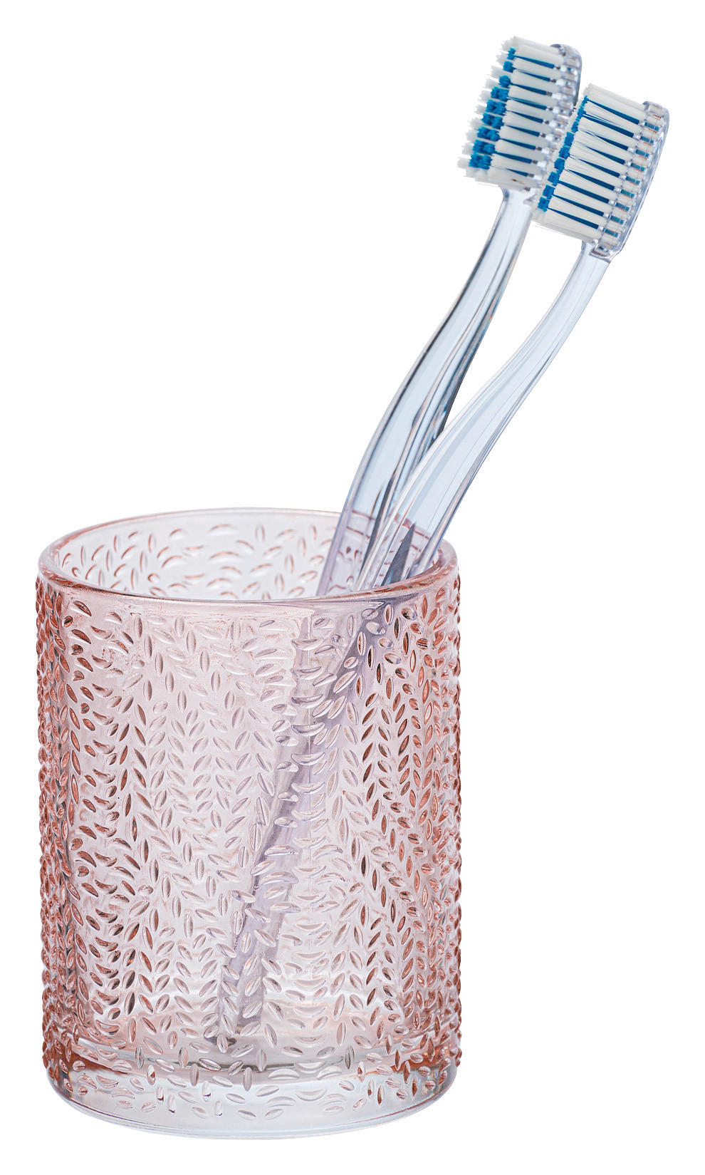 ZAHNPUTZBECHER Glas  - Rosa, Basics, Glas (7,5/10/7,5cm) - Wenko
