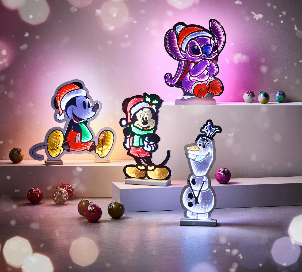 WEIHNACHTSFIGUR Stitch  - Multicolor, Basics, Kunststoff/Metall (40.1cm) - Disney