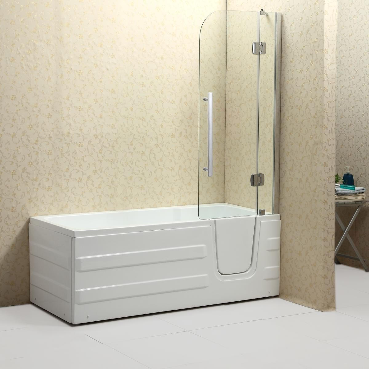 BADEWANNE Wandmontage  170/76/61 cm  - Weiß, KONVENTIONELL, Kunststoff (170/76/61cm)