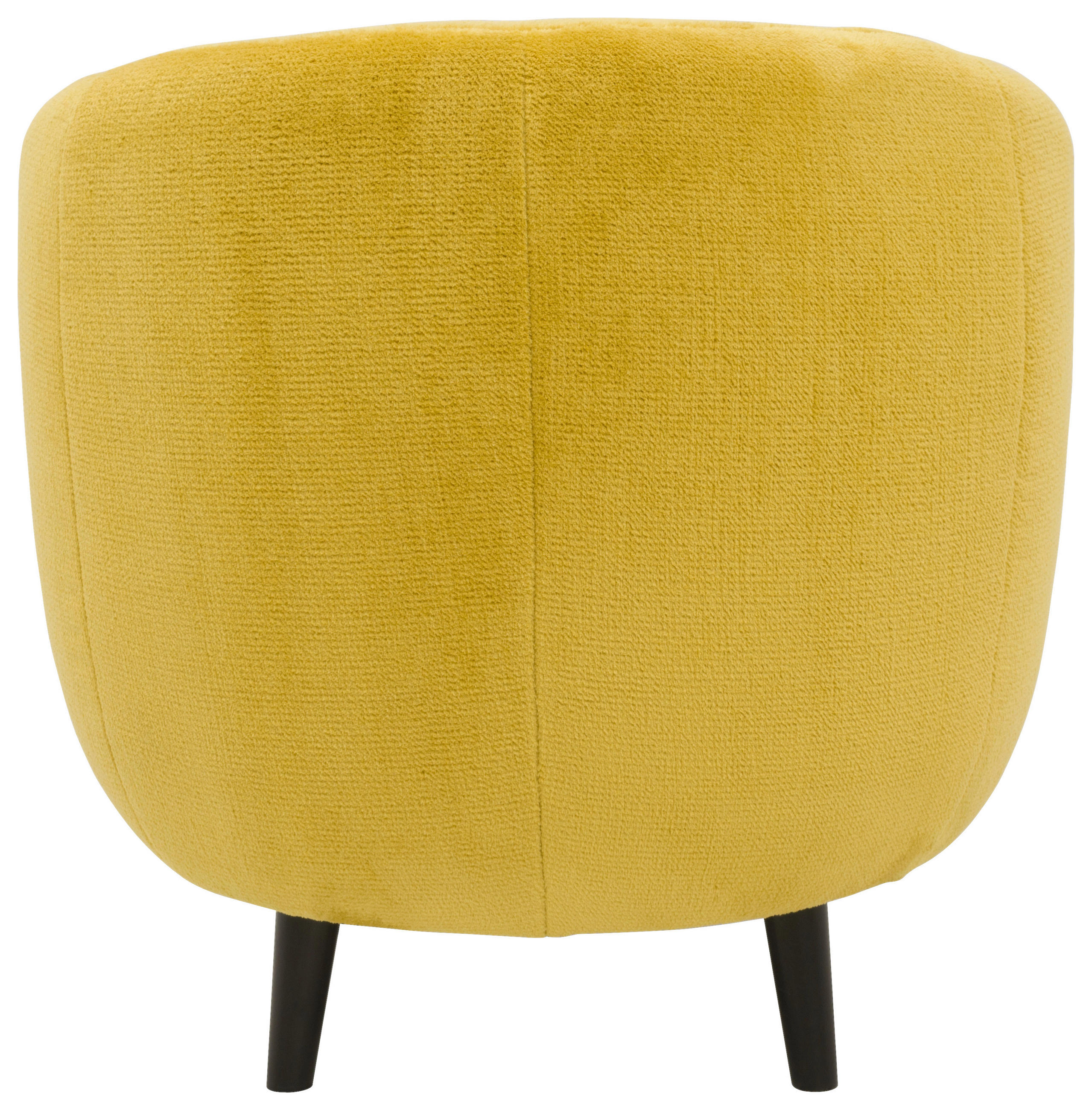 SESSEL Webstoff Gelb    - Gelb/Schwarz, Design, Holz/Textil (72/72/76cm) - LOOKS by W.Joop