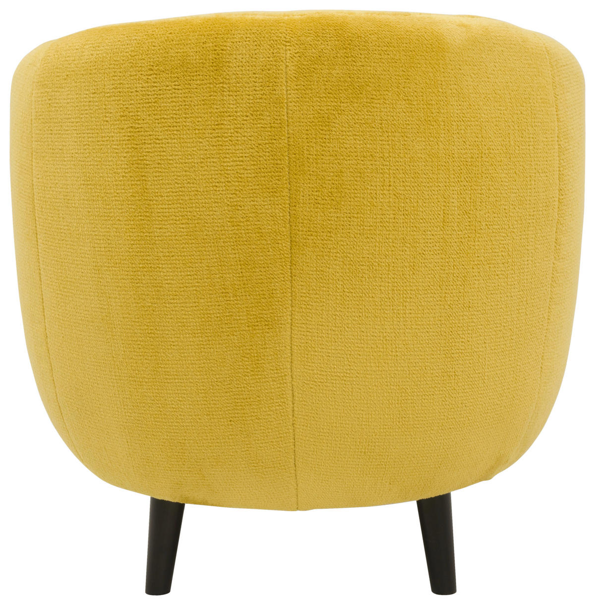 SESSEL Webstoff Gelb    - Gelb/Schwarz, Design, Holz/Textil (72/72/76cm) - LOOKS by W.Joop
