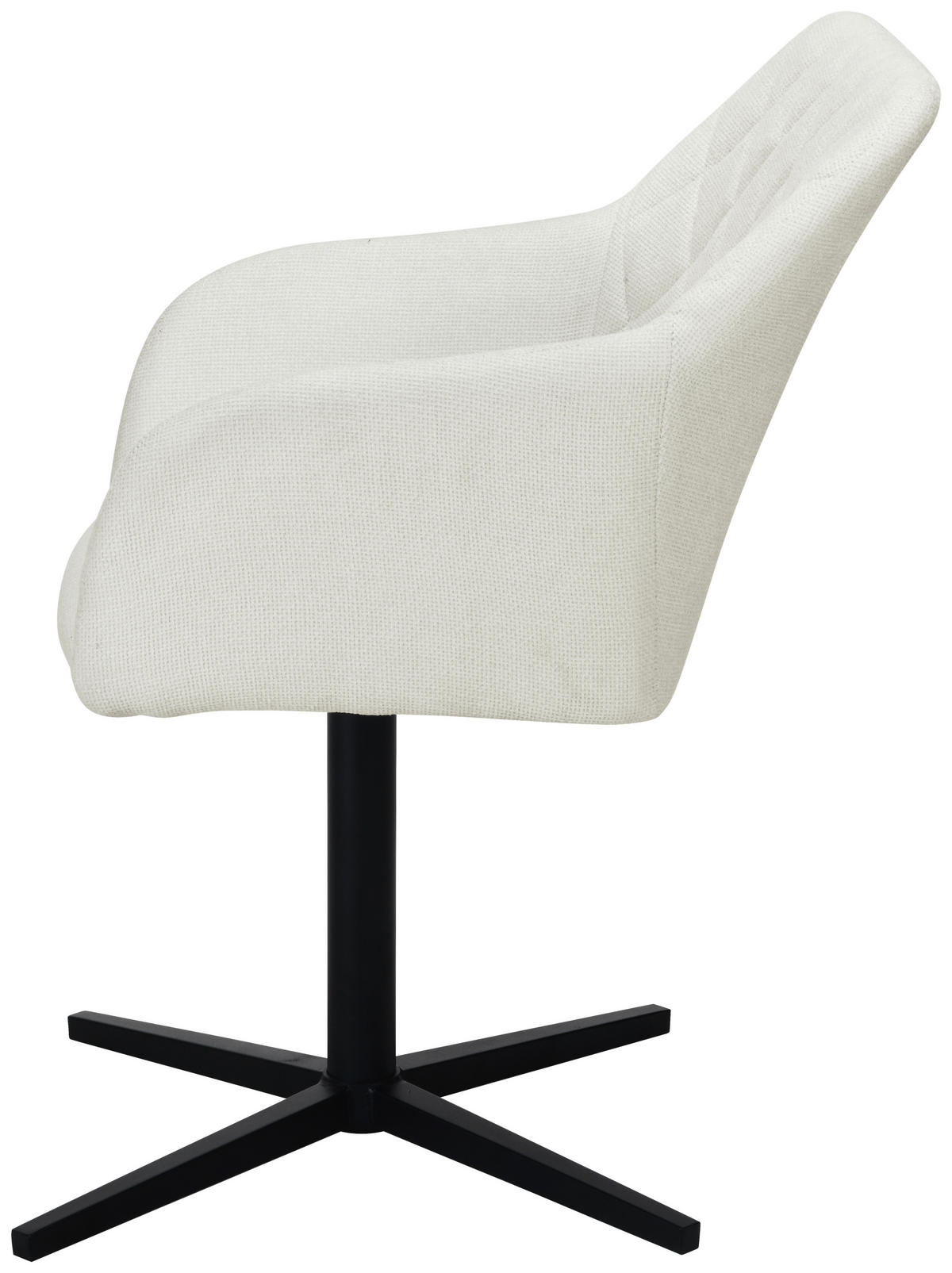 ŽIDLE S PODRUČKAMI, železo, vzhled lnu, béžová - černá/béžová, Moderní, kov/dřevo (54/84/61cm) - Livetastic