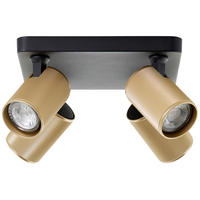 STRAHLER   - Goldfarben/Schwarz, Basics, Metall (12,1/22/22cm)