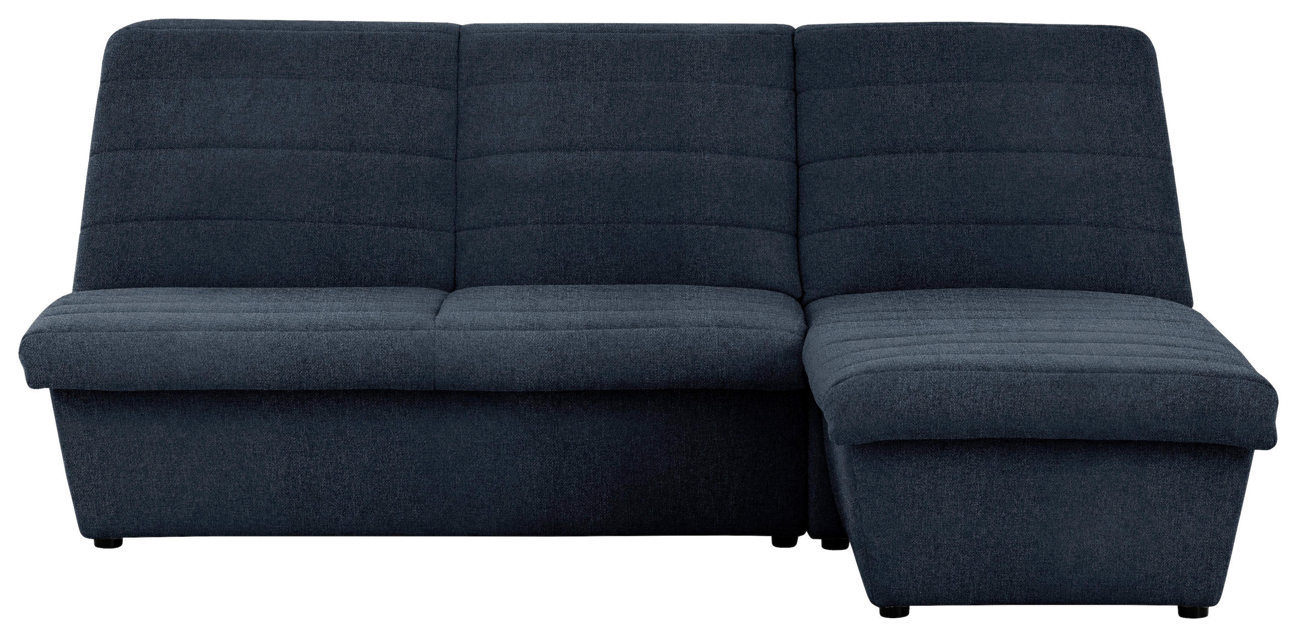 ECKSOFA Looks VIII Dunkelblau Webstoff  - Schwarz/Dunkelblau, Design, Kunststoff/Textil (214/168cm) - LOOKS by W.Joop
