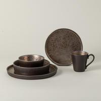 KOMBISERVICE Braun, Bronzefarben LAGOA 5-teilig 1 Personen  - Braun/Bronzefarben, Basics, Keramik - Costa Nova
