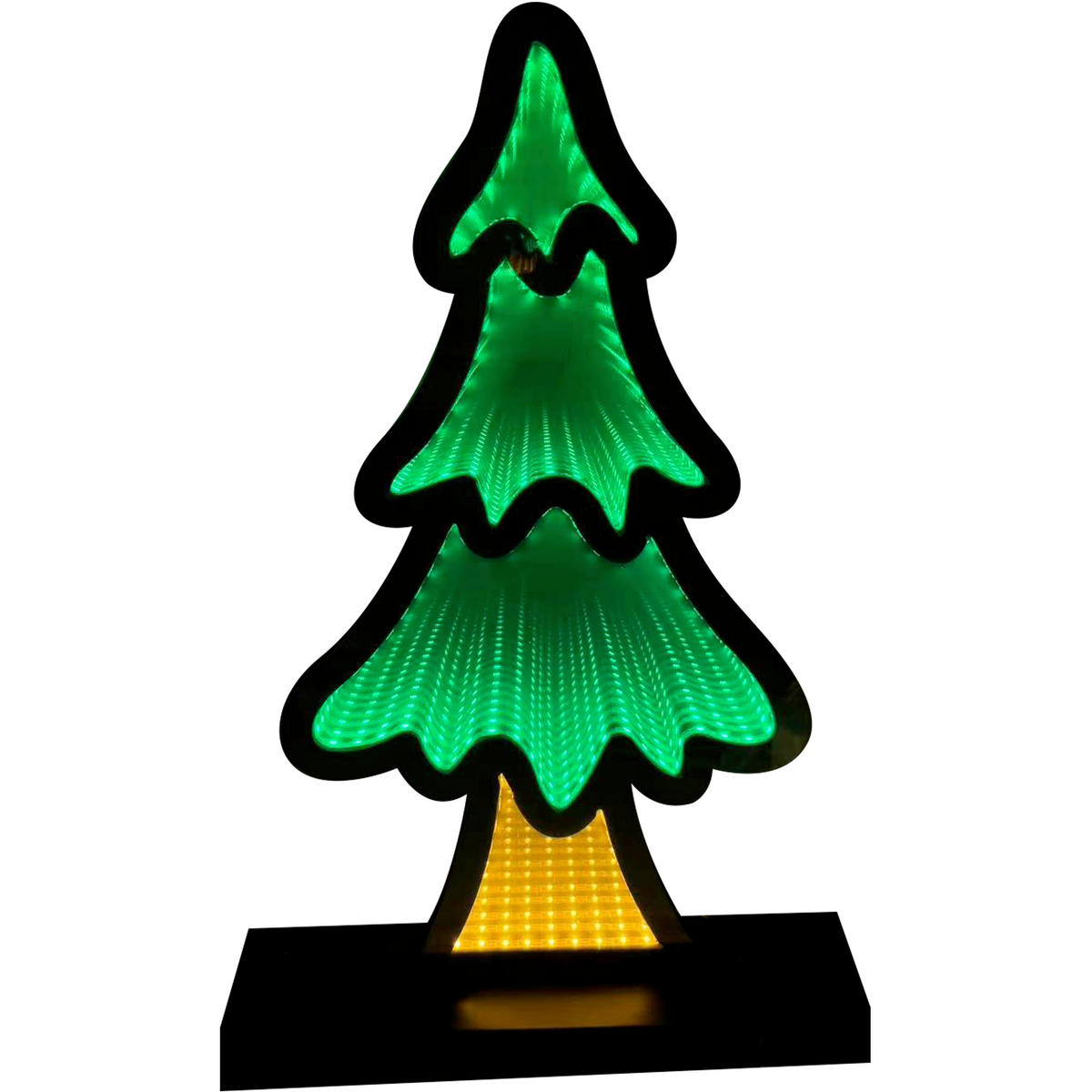 DEKOBAUM  - Schwarz/Orange, LIFESTYLE, Holzwerkstoff/Kunststoff (23/43,5/7cm) - X-Mas