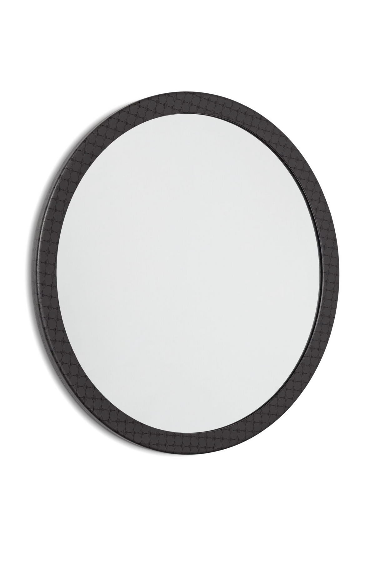 WANDSPIEGEL 72/3/72 cm  - Anthrazit/Schwarz, Modern, Glas/Textil (72/3/72cm) - Joop!