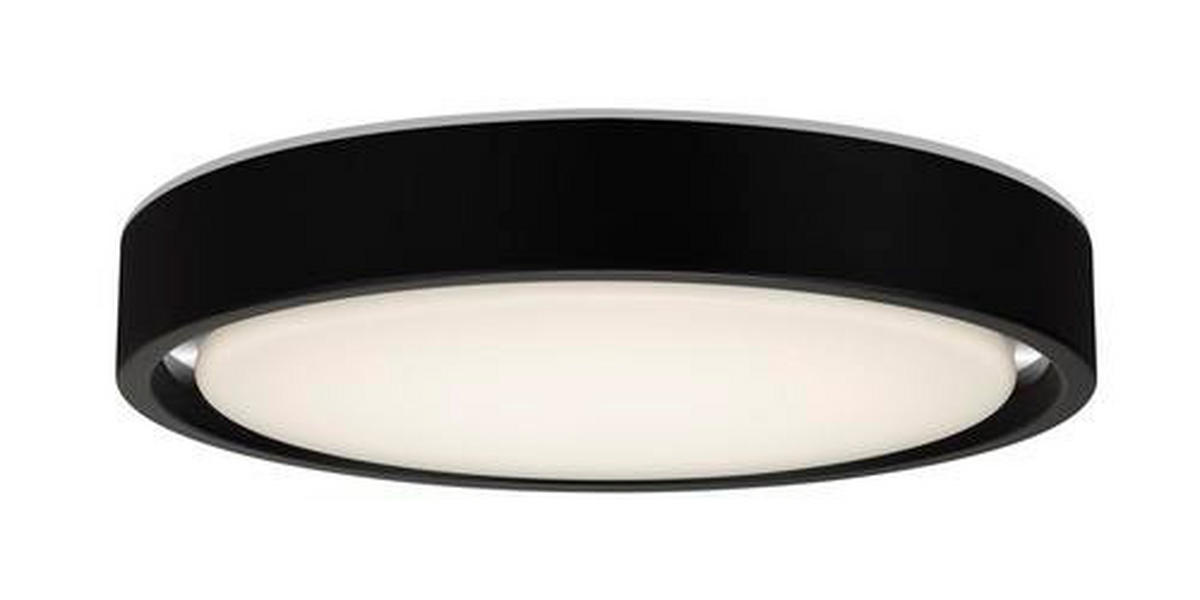 LED-DECKENLEUCHTE  36/7,5 cm    - Schwarz, Basics, Kunststoff/Metall (36/7,5cm) - Novel