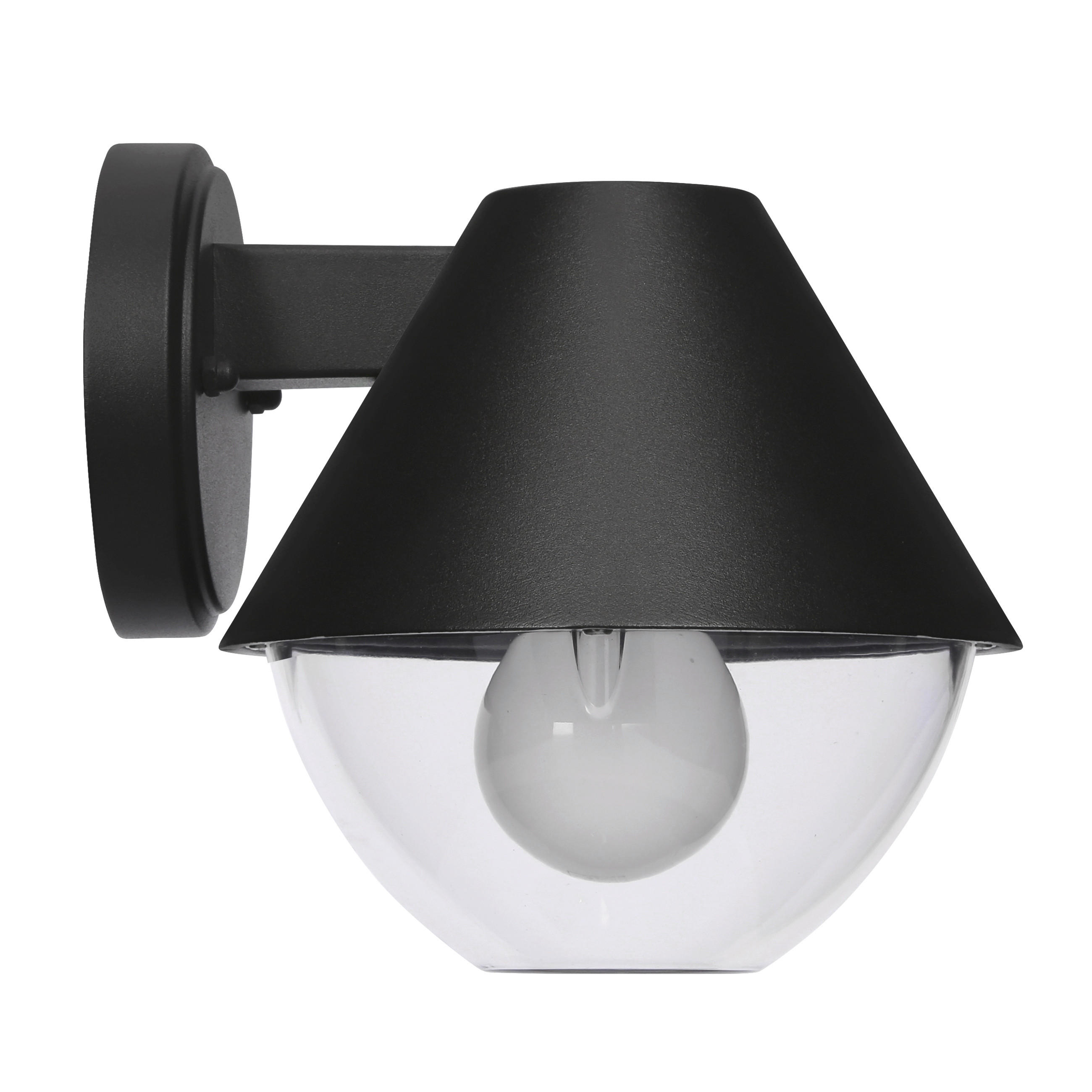 LED-UTOMHUSLAMPA - svart, Design, metall (18/20.5/18cm)