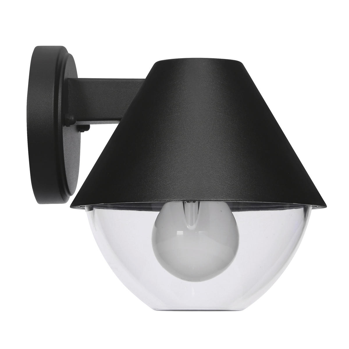 LED-AUßENLEUCHTE 18/20.5/18 cm   - Schwarz, Design, Metall (18/20.5/18cm)