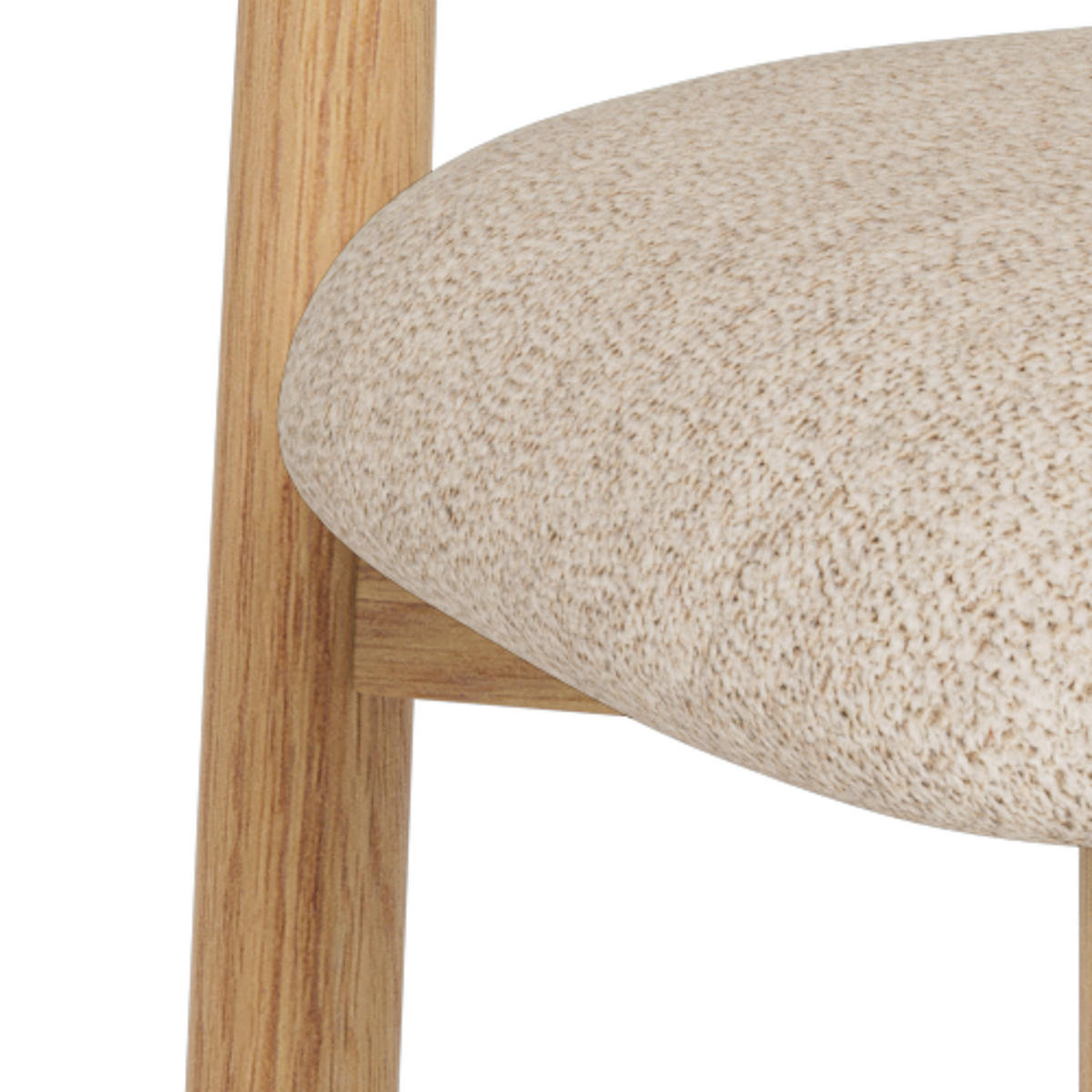 STUHL   Flachgewebe  - Eichefarben/Beige, MODERN, Holz/Textil (49/80/51cm) - MID.YOU