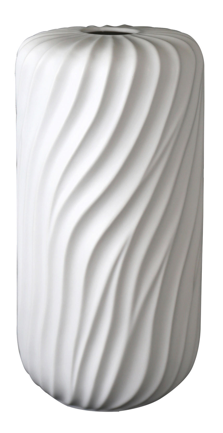 VASE 36 cm  - Weiss, Design, Keramik (18cm) - Ambia Home