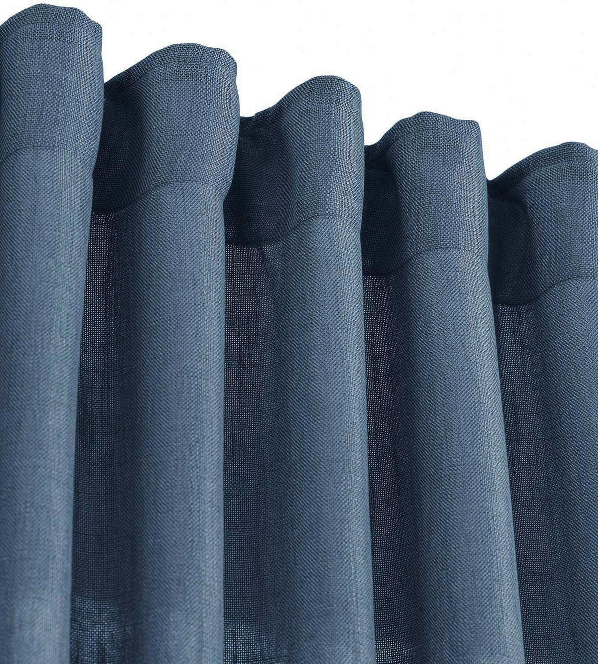 FERTIGVORHANG  blickdicht   145/260 cm 2 Stück  - Blau, Basics, Textil (145/260cm) - Svanefors